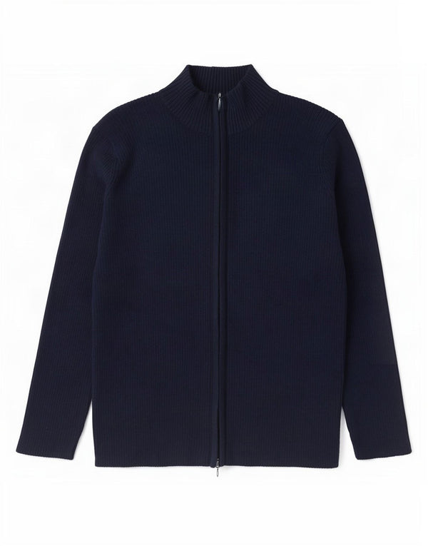 Pulover cardigan supradimensionat pentru femei Russell Athletic UK 10 Mic bleumarin