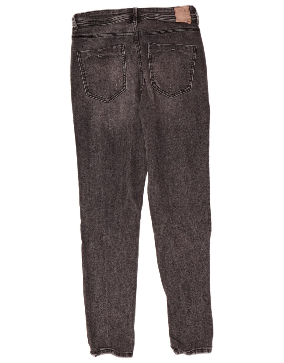 Blugi skinny de damă Zara EU 38 Mici W28 L27 Gri Bumbac Classic