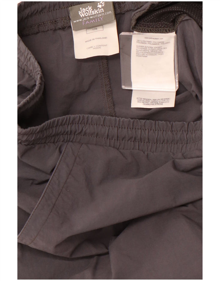 JACK WOLFSKIN Pantaloni scurți sport băieți 15-16 ani Gri Poliamidă