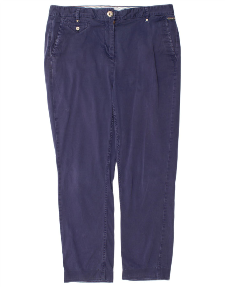 MARKS & SPENCER Pantaloni chino pentru femei UK 12 Medium W30 L26 Bleumarin