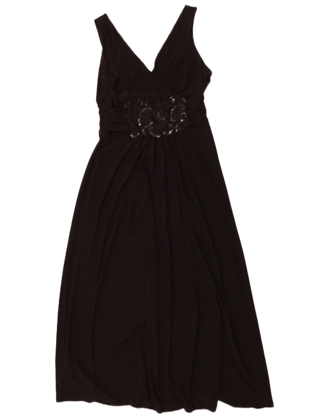 Rochie maxi fără mâneci pentru femei PHASE EIGHT UK 12 Poliester mediu negru