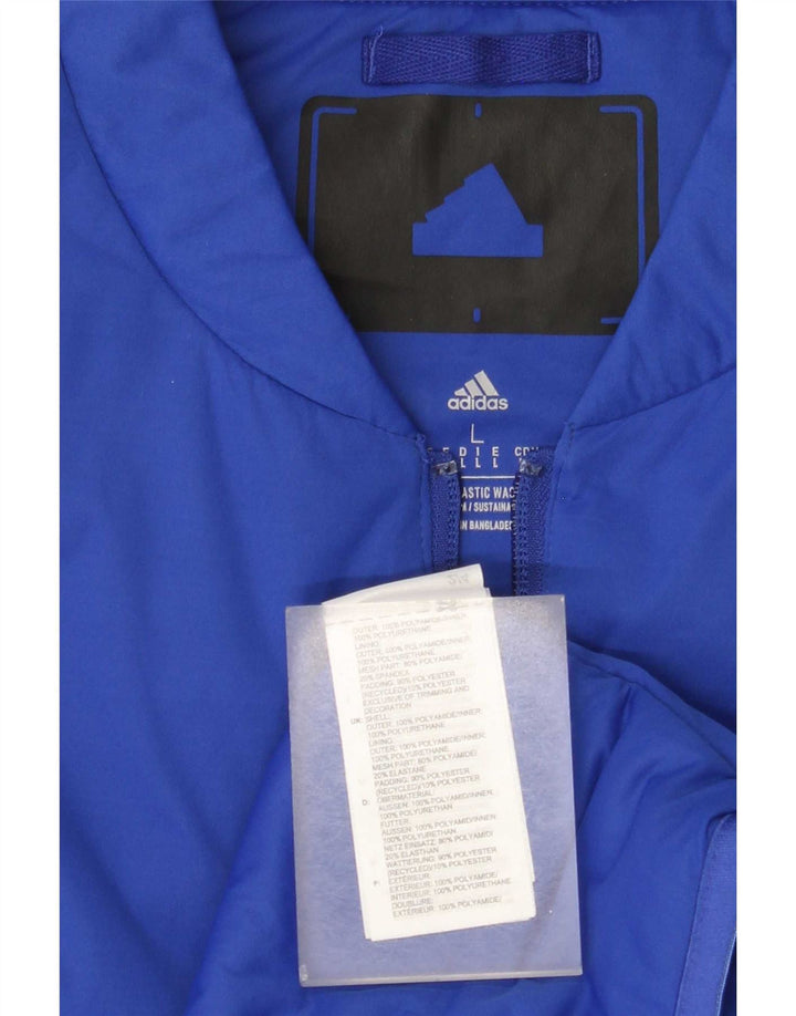 Jachetă de trening fără mâneci Adidas pentru bărbați, mare, albastru din poliamidă