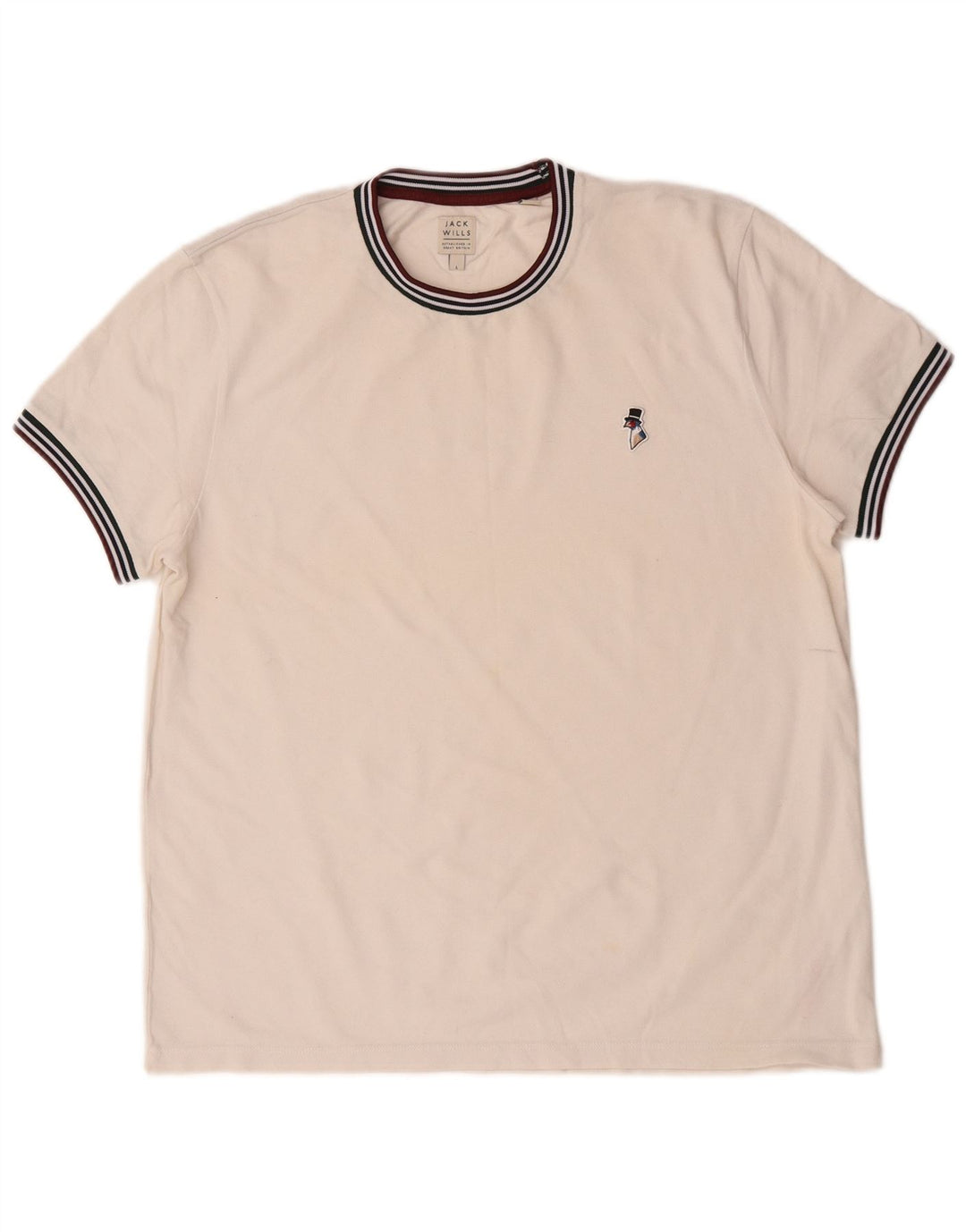 Tricou Jack Wills pentru bărbați Top mare din bumbac alb