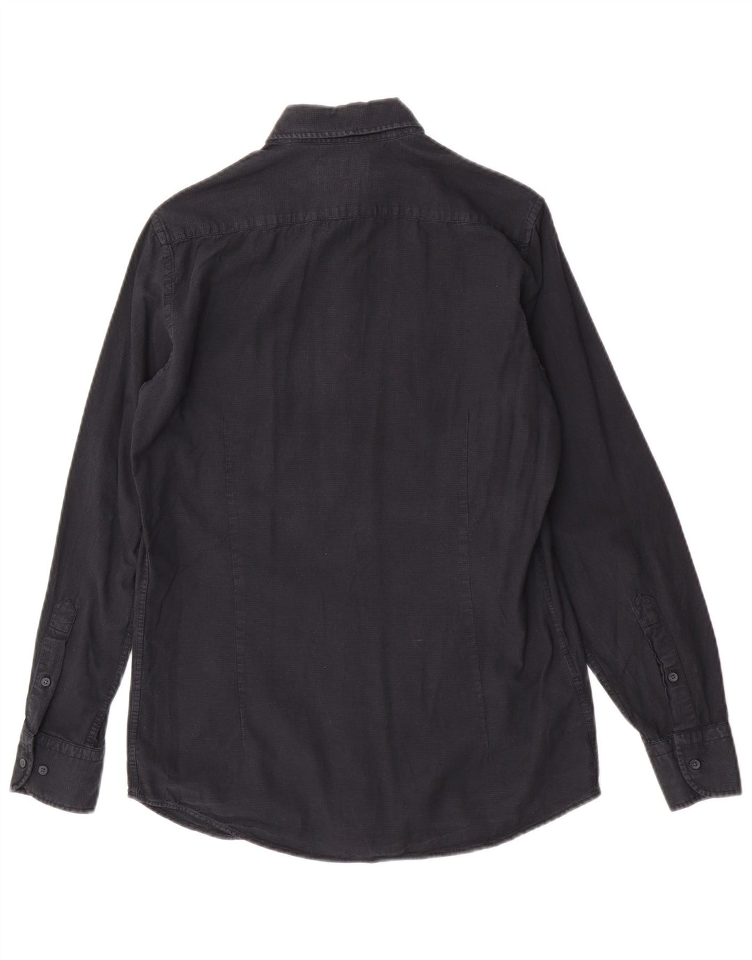 Cămașă Massimo Dutti Bărbați Mic Bumbac Bleumarin
