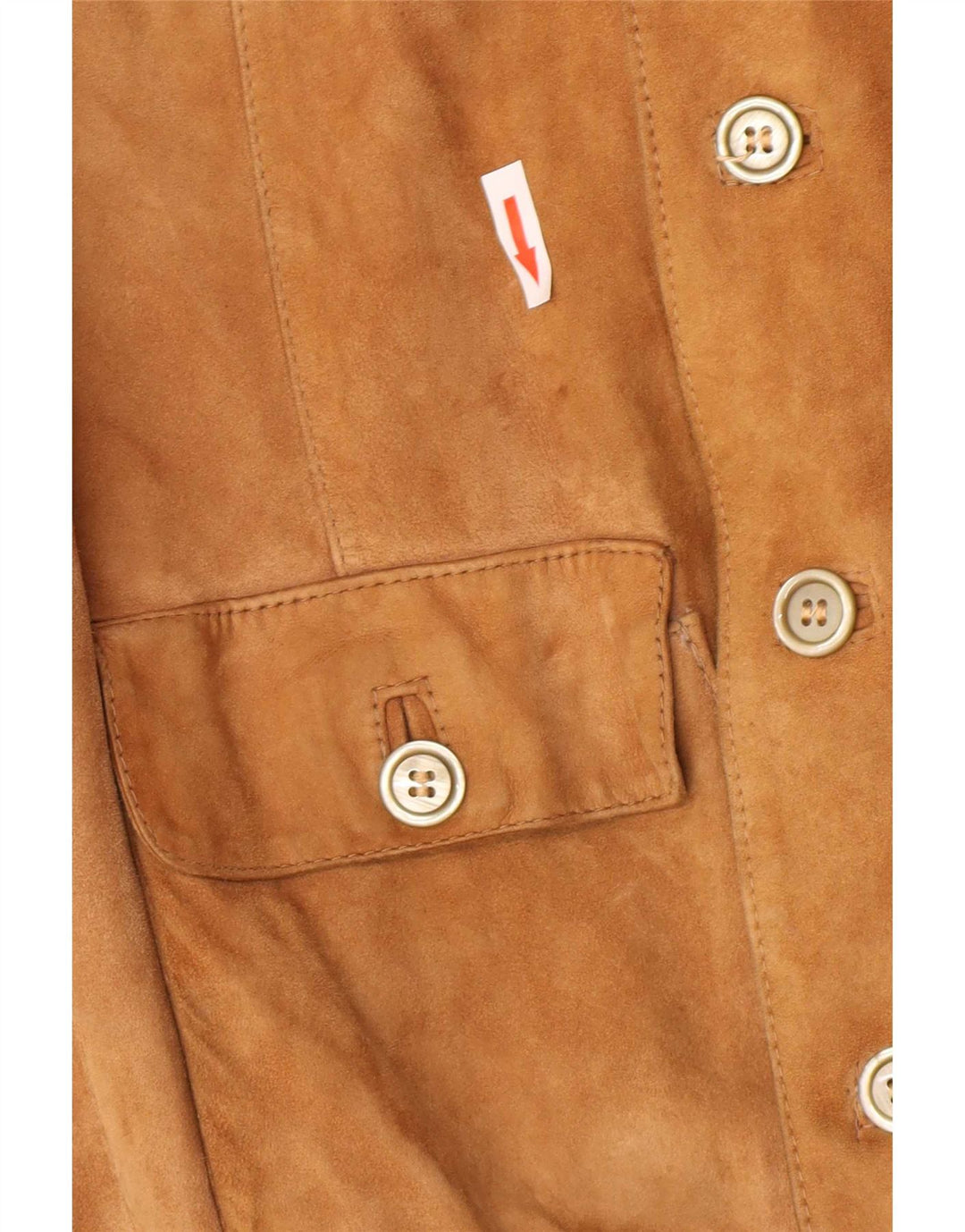 Geaca Bomber din piele intoarsa pentru barbati vintage IT 48 Bej mediu