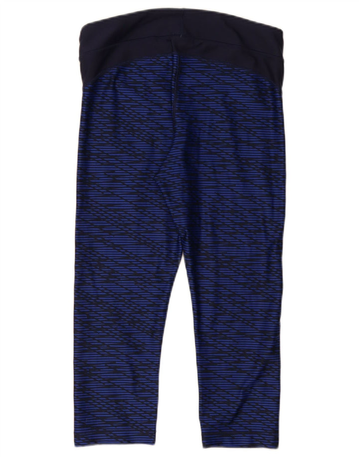 Leggings Capri pentru femei UNDER ARMOUR UK 14 Medium Bleumarin Geometric