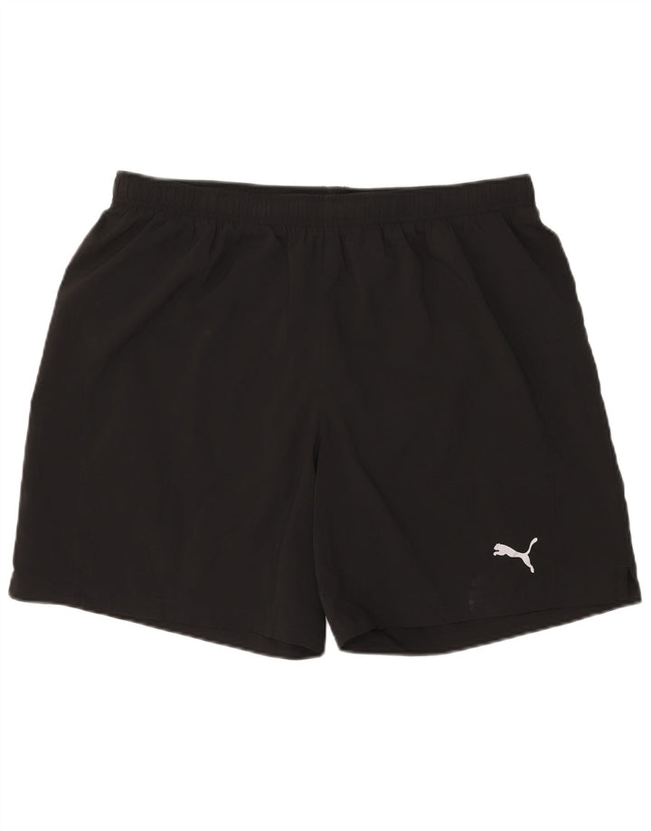 Pantaloni scurți sport pentru bărbați Puma XL poliester negru