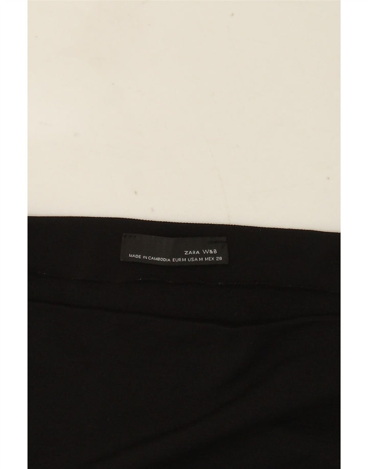 Top asimetric pentru femei Zara cu mânecă lungă UK 12 Medium Negru