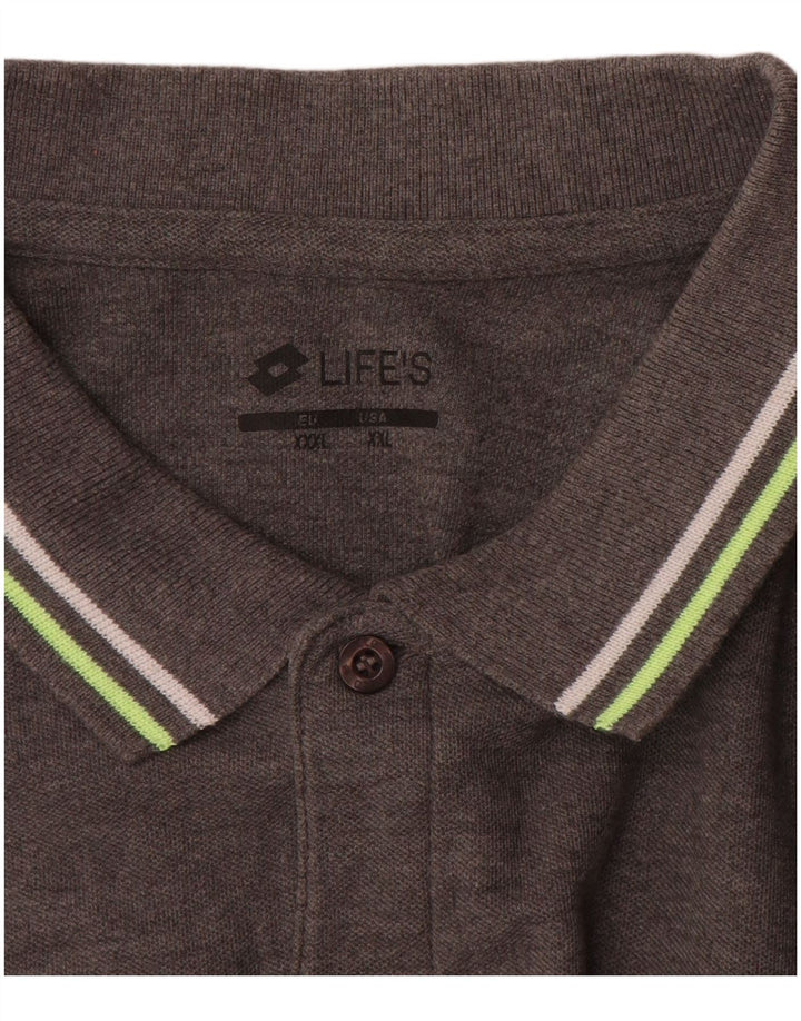 Tricou polo LOTTO pentru bărbați 2XL bumbac gri