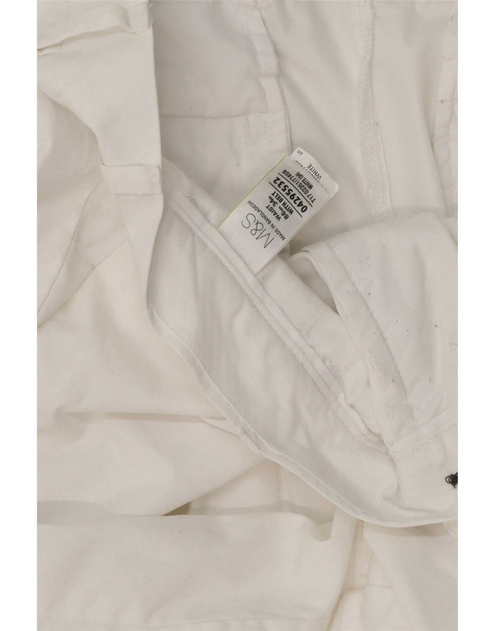 Marks & Spencer Pantaloni scurți chino pentru bărbați, mari W34, bumbac alb