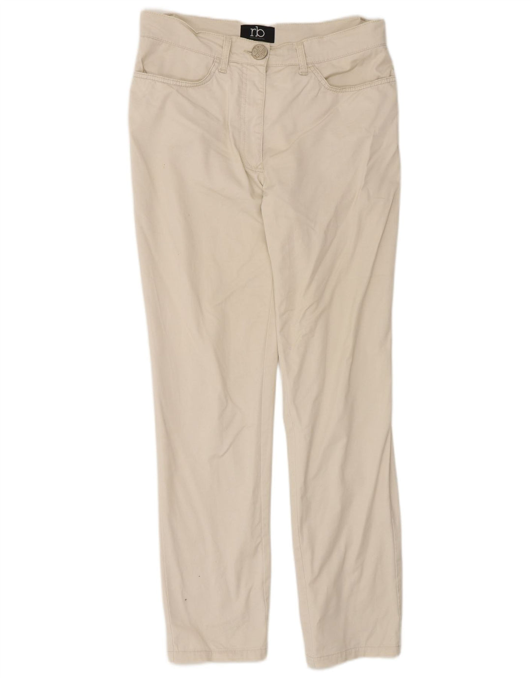 Roccobarocco Pantaloni casual subțiri pentru damă EU 38 Mediu L30 L31 Alb