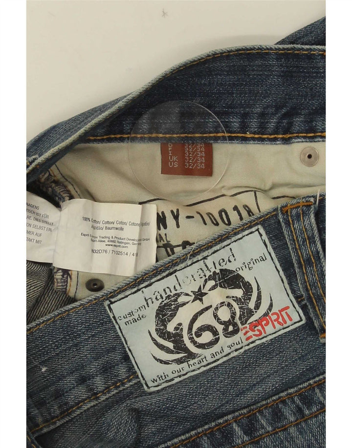 Esprit Blugi Drepți Bărbați L32 L34 Bumbac Albastru