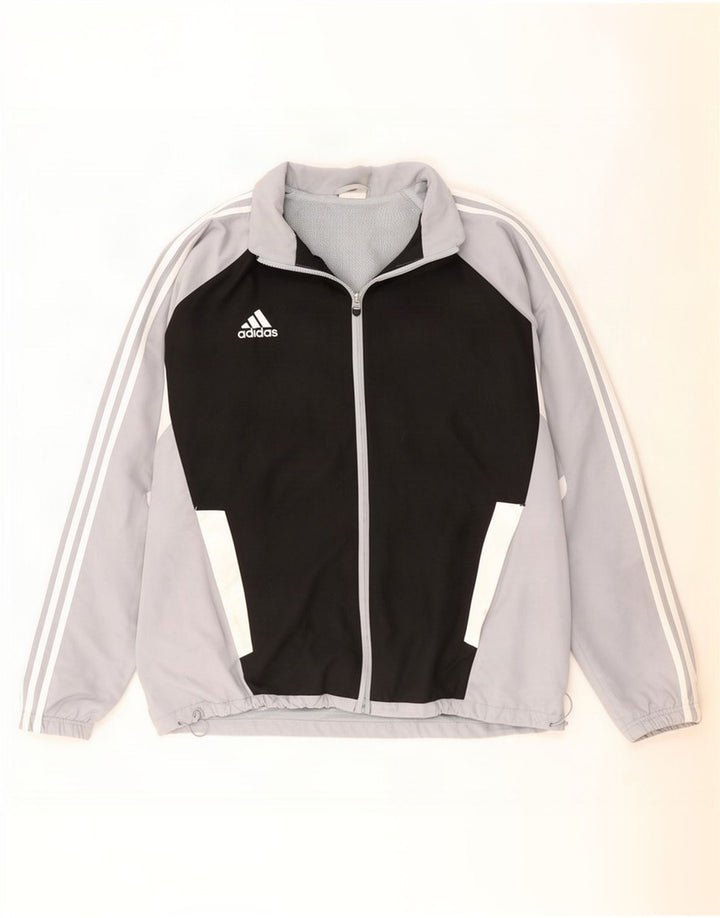 Jachetă de trening pentru bărbați Adidas UK 50/52 2XL Negru Poliester color bloc