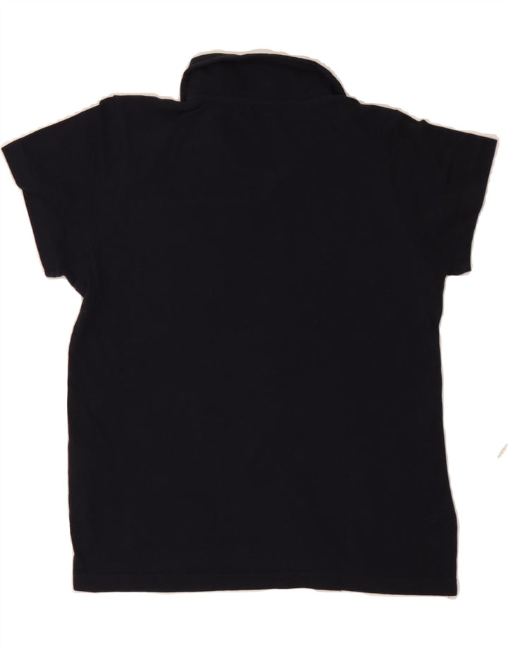 AVIREX Womens Polo Shirt UK 12 Medium Navy Blue Cotton Vintage Avirex and Second-Hand Avirex from Messina Hembry 