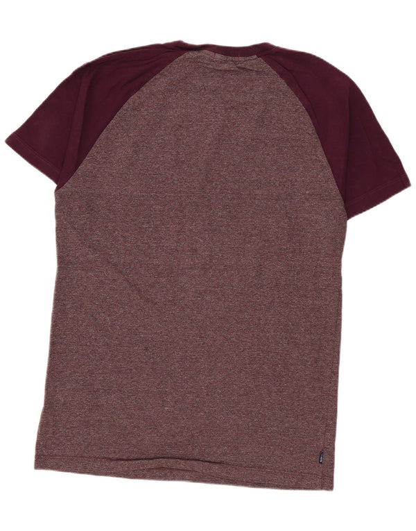 Tricou pentru bărbați Superdry Top Medium Burgundy Pete Bumbac