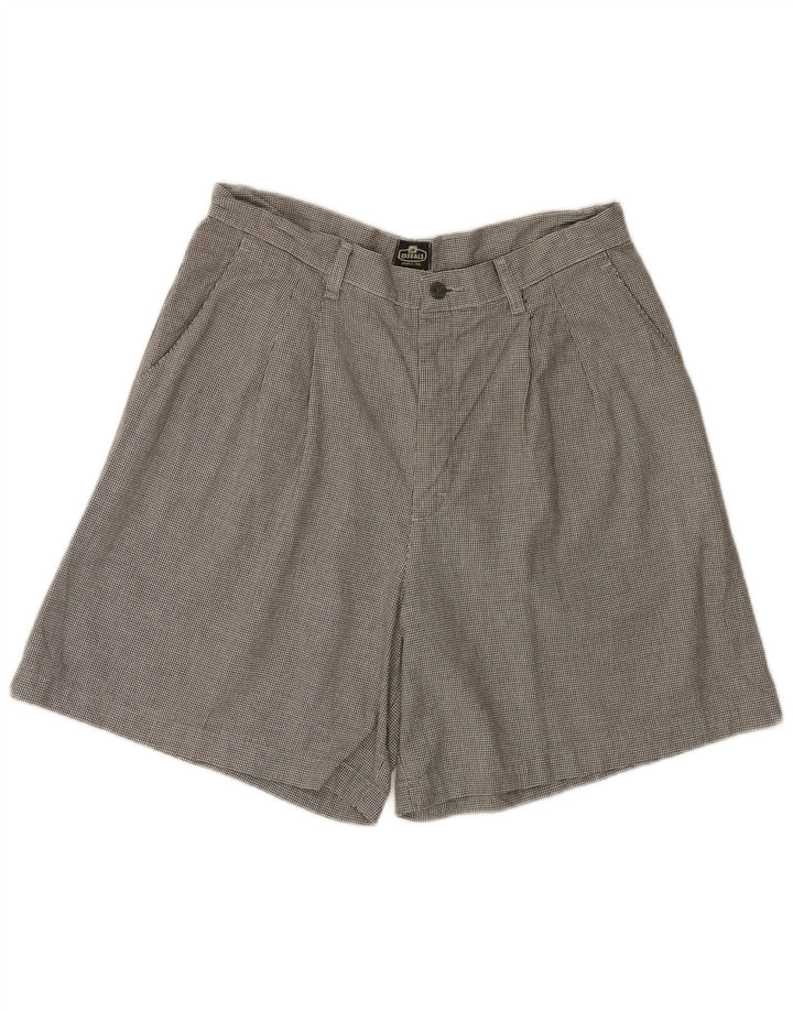 Pantaloni scurți casual cu talie înaltă Lee pentru femei W32 Houndstooth mare gri