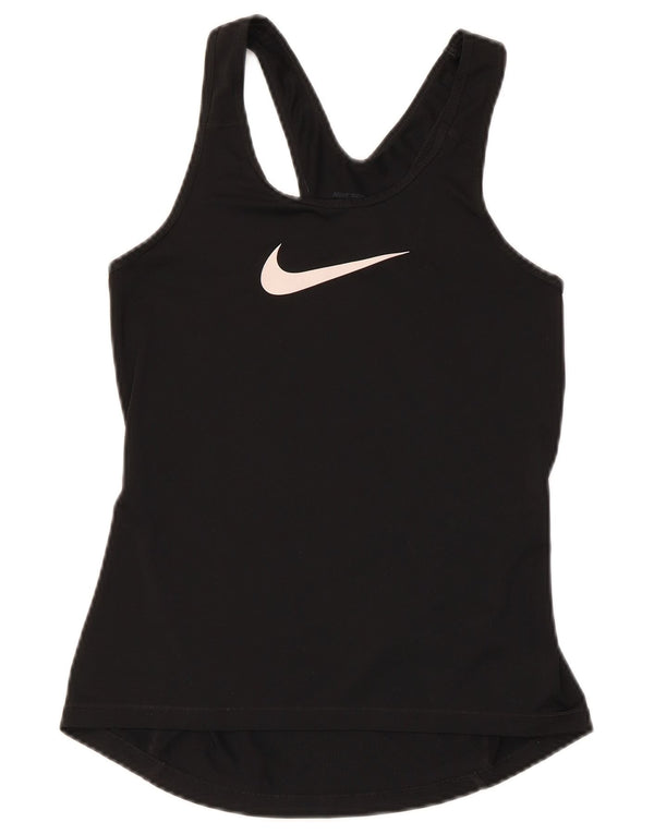 Vesta grafică pentru femei Nike UK 8 Small Poliester negru