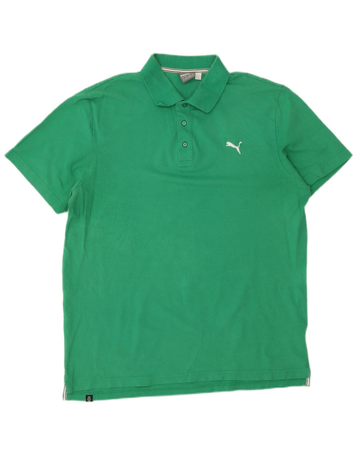 Tricou polo PUMA pentru bărbați XL, bumbac verde
