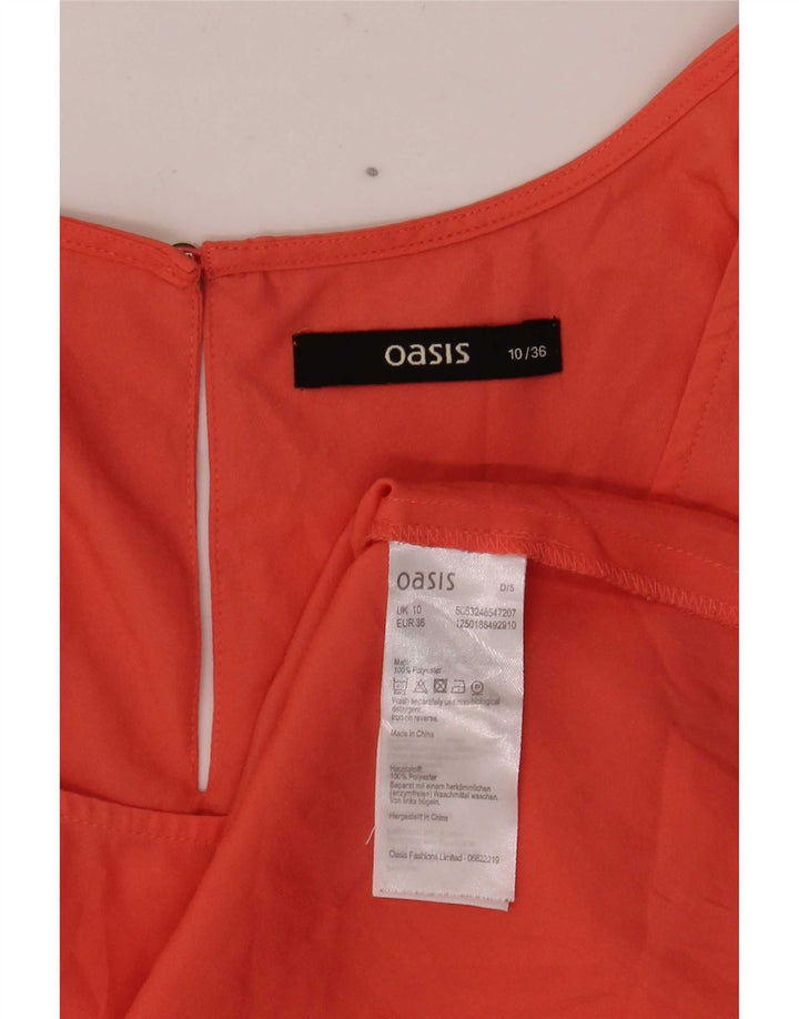 Bluză fără mâneci pentru femei Oasis UK 10 Poliester portocaliu mic