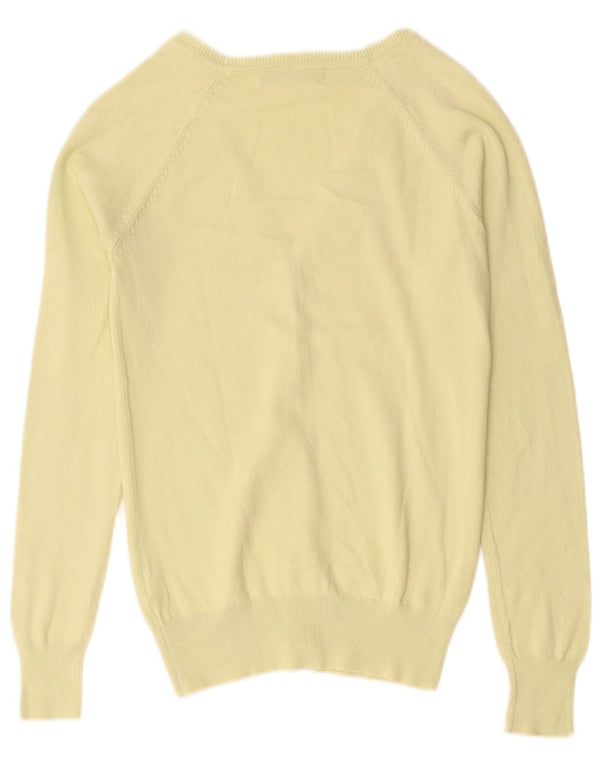 Pulover cardigan pentru femei ZARA UK 8 mic verde bumbac