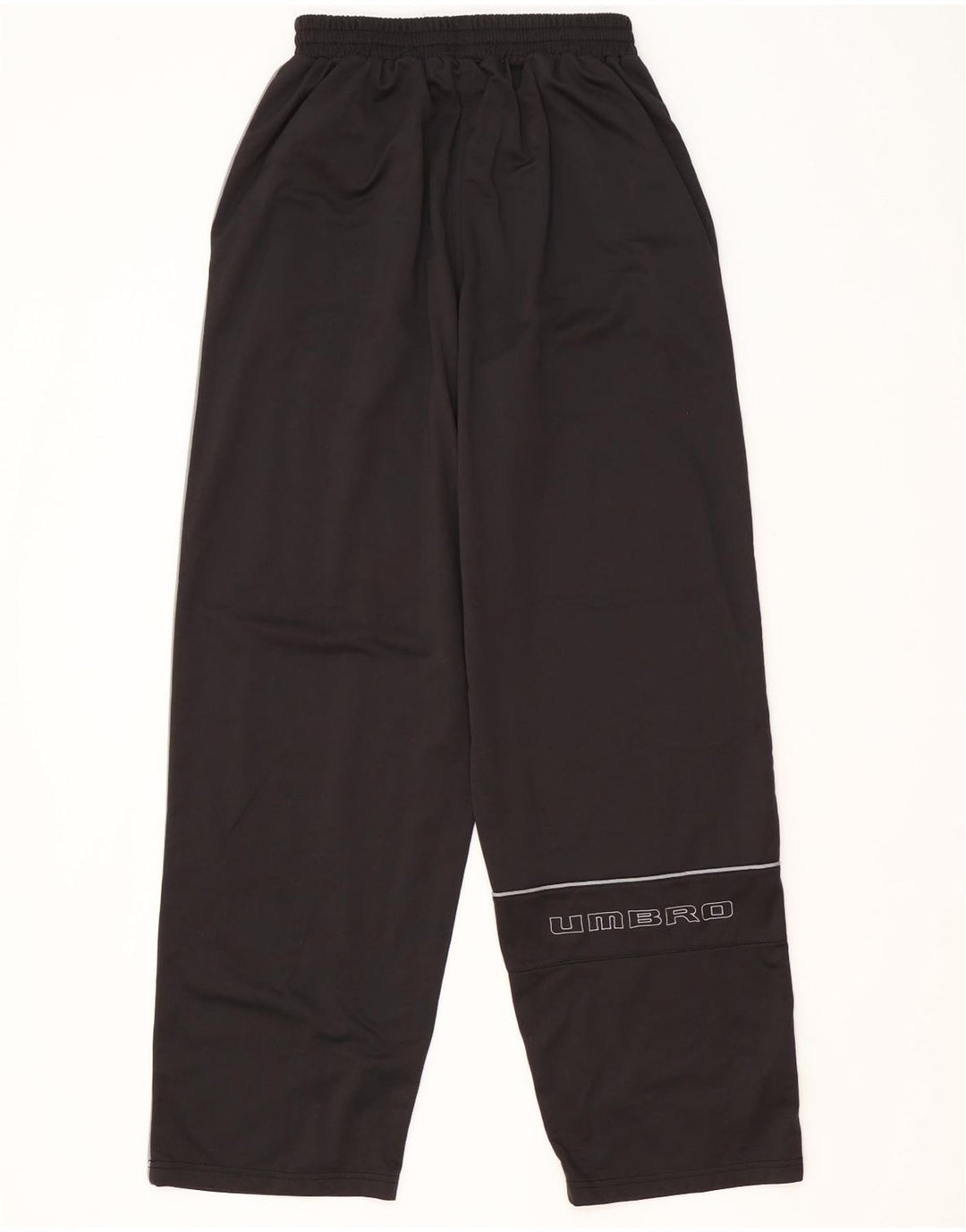 Pantaloni de trening grafic Umbro pentru bărbați, poliester mediu negru