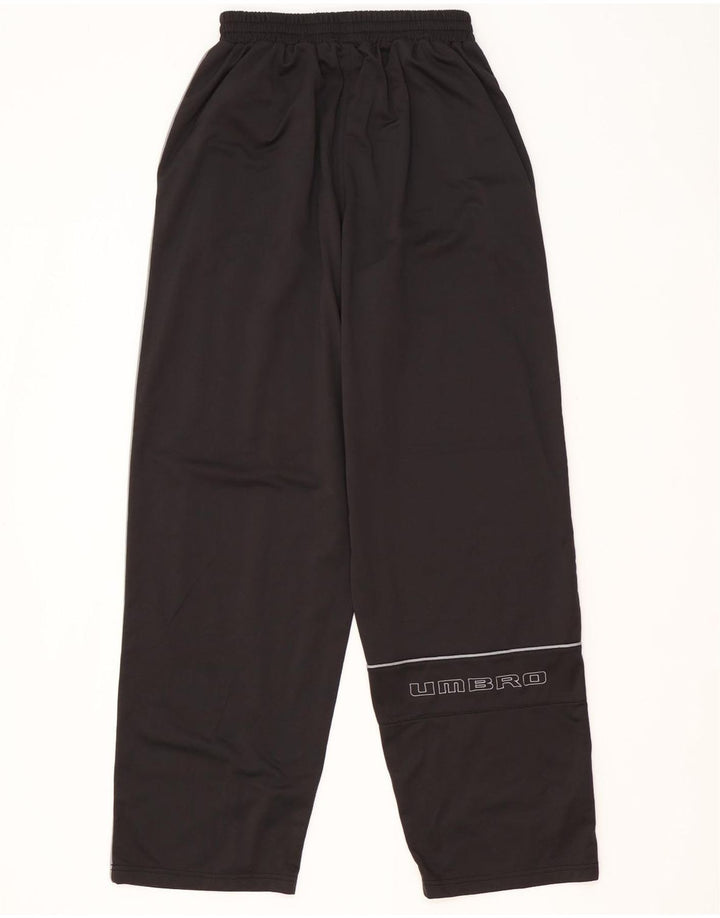 Pantaloni de trening grafic Umbro pentru bărbați, poliester mediu negru