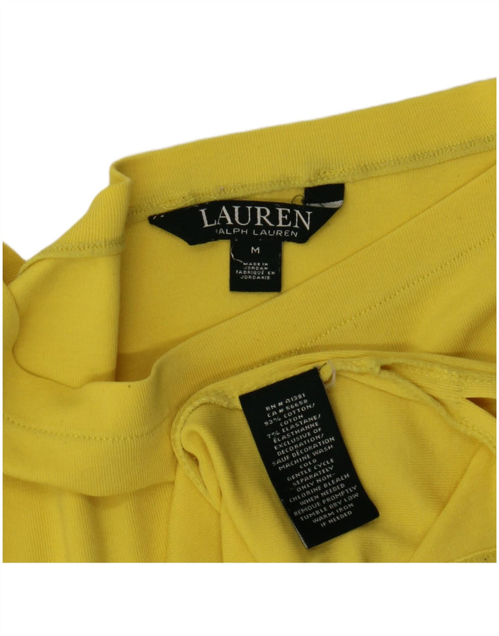 Bluză pentru femei Ralph Lauren UK 12 Bumbac galben mediu