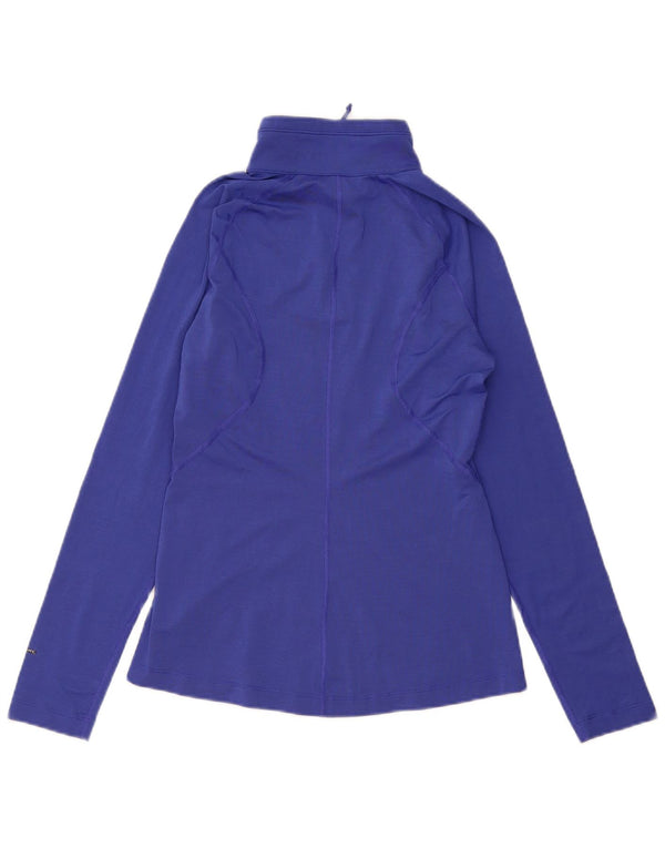 Top de trening The North Face pentru femei, cu fermoar și gât, cu pulover UK 12 Medium Blue