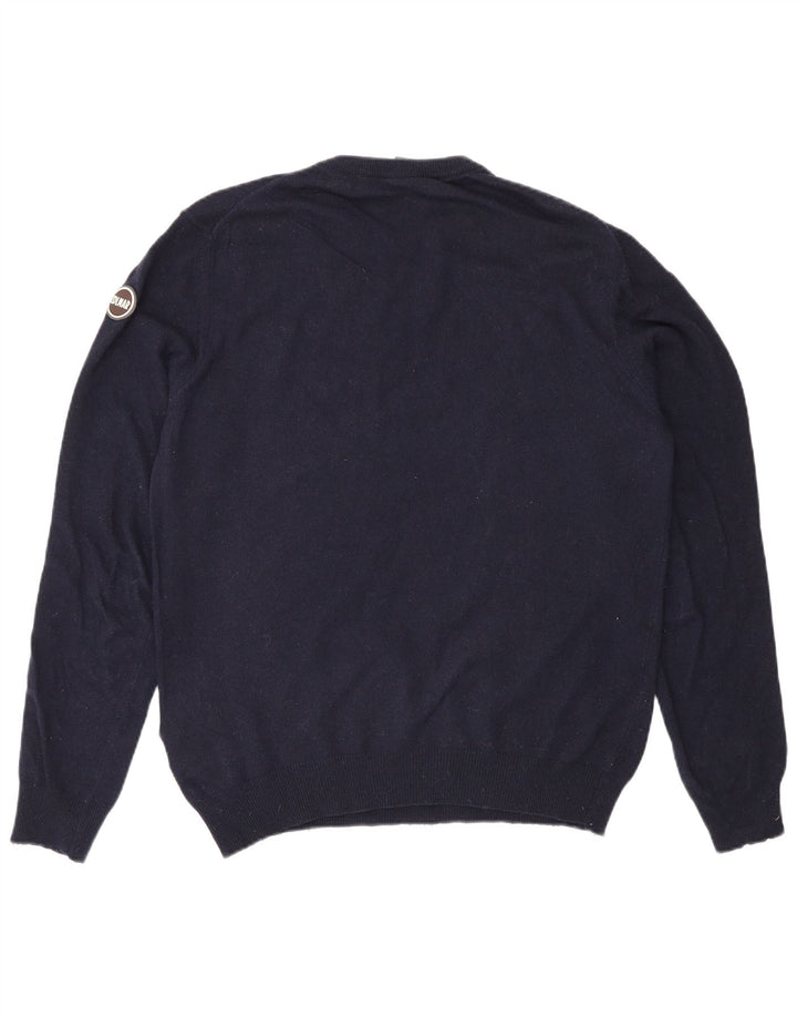 Pulover Colmar pentru bărbați cu gât crew pulover mare poliamidă bleumarin
