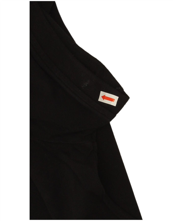 Tricou polo cu grafică pentru bărbați Just Cavalli, cu craniu mediu din bumbac negru