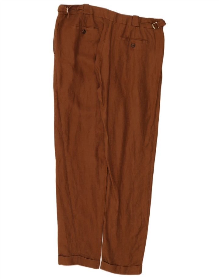 Massimo Dutti Pantaloni Chino Regular pentru Femei EU 40 Mediu L30 L31 Maro