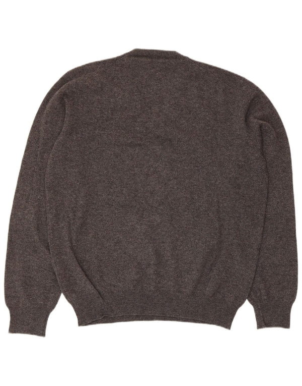 CONRAD HASSELBACH SHOES&GARMENT Pulover cu decolteu în V pentru bărbați, gri mediu