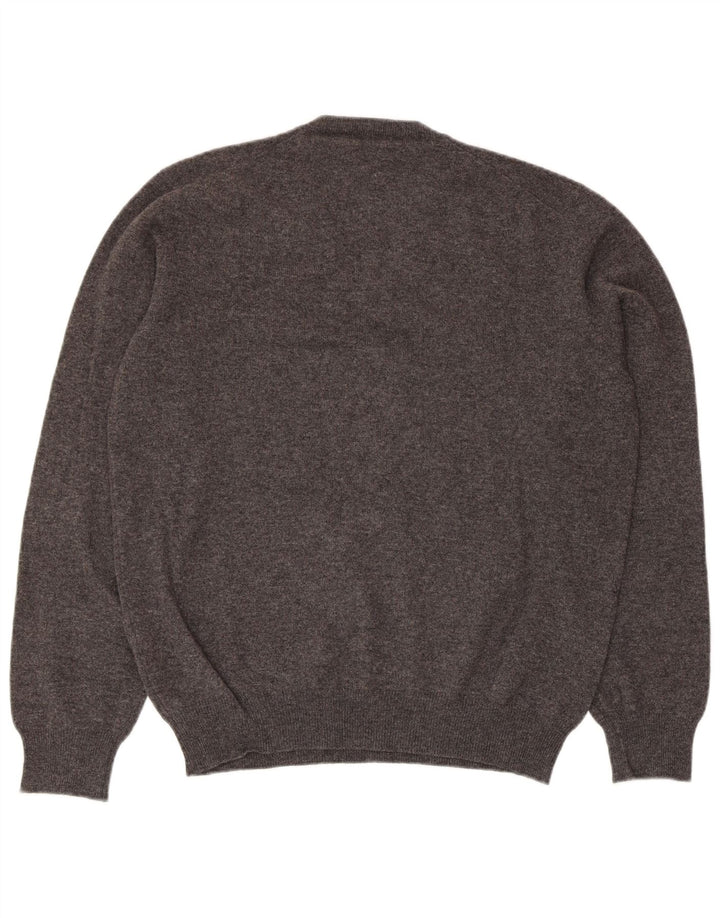 CONRAD HASSELBACH SHOES&GARMENT Pulover cu decolteu în V pentru bărbați, gri mediu