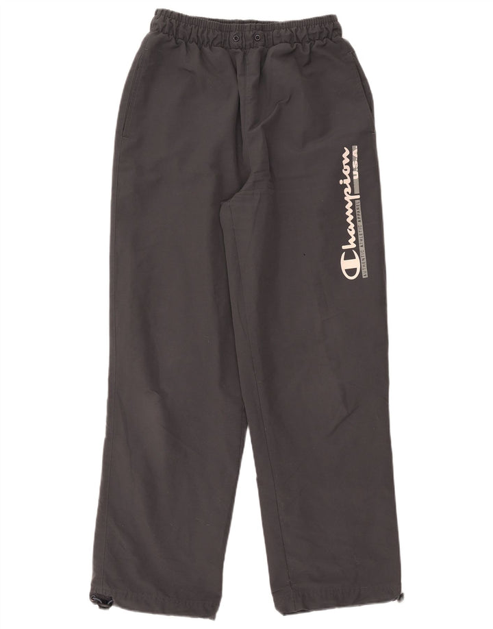 Pantaloni de trening grafic pentru bărbați Champion, poliester mediu negru