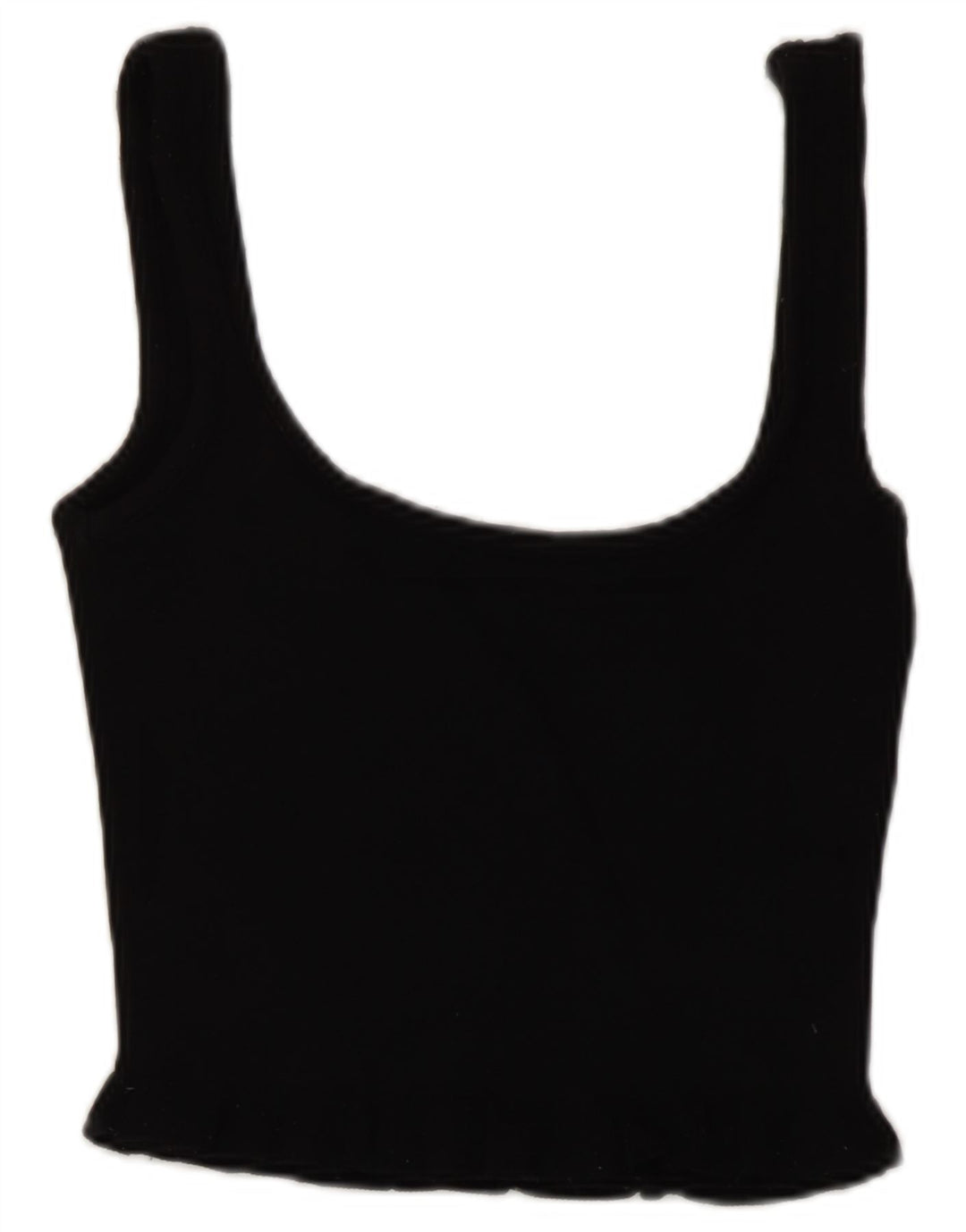 Crop Top pentru femei Zara UK 8 Small Black Viscose