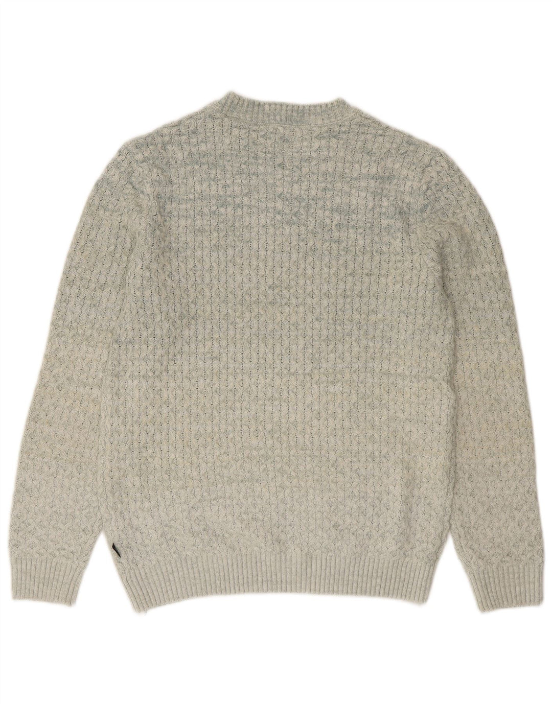 Pulover Jack & Jones pentru bărbați cu decolteu triplu, mare, gri acrilic