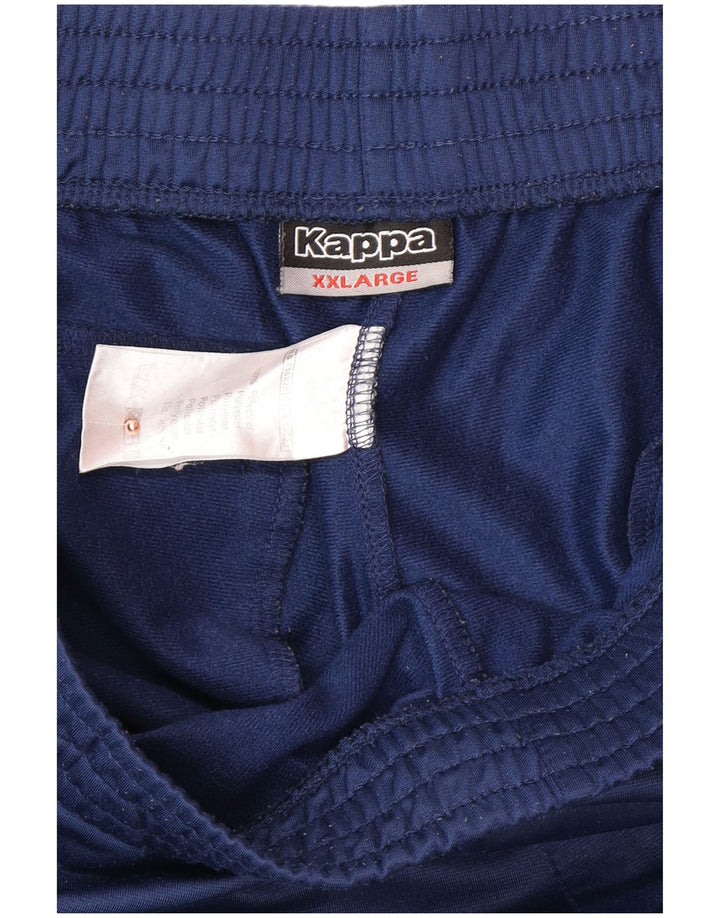 Pantaloni de trening grafic pentru bărbați KAPPA 2XL, poliester color-bloc, albastru bleumarin