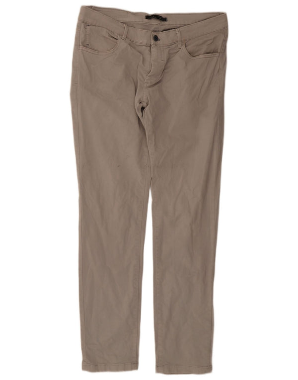 Pantaloni casual slim pentru bărbați Zara EU 46 XL W36 L32 bumbac gri