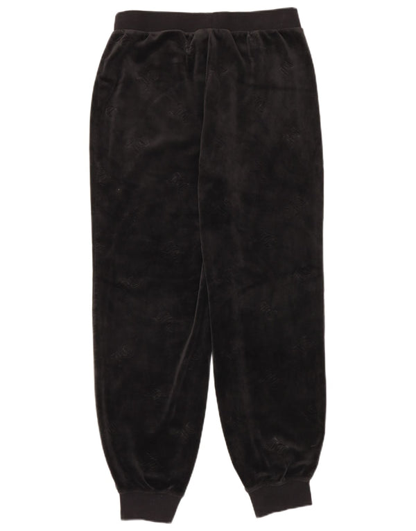 Juicy Couture Pantaloni de trening grafic pentru femei Pantaloni de jogging UK 14 Medium Black