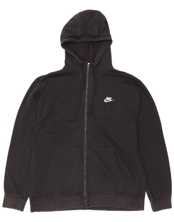 Pulover Nike pentru bărbați, cu fermoar, XL, bumbac, negru