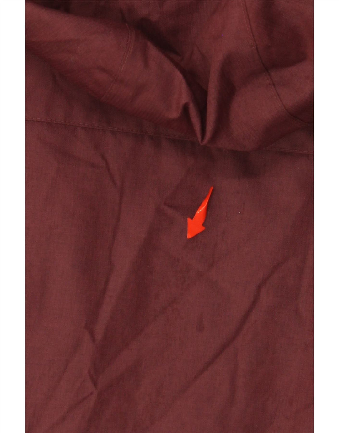 COLUMBIA Jachetă de vânt supradimensionată cu glugă pentru femei UK 10 Mic Bordeaux