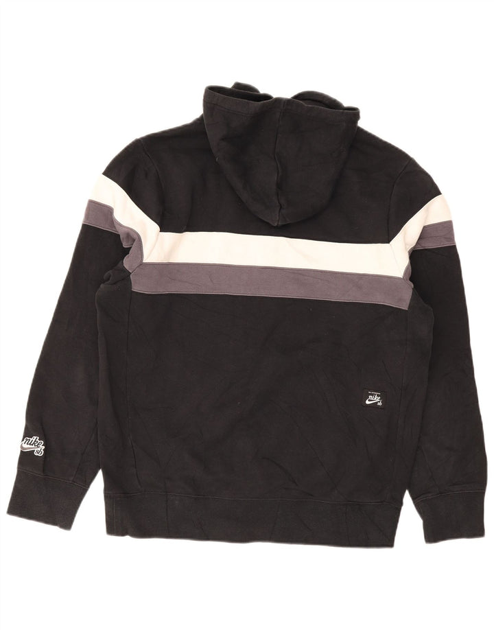 Pulover Nike pentru bărbați, bumbac color bloc negru mediu