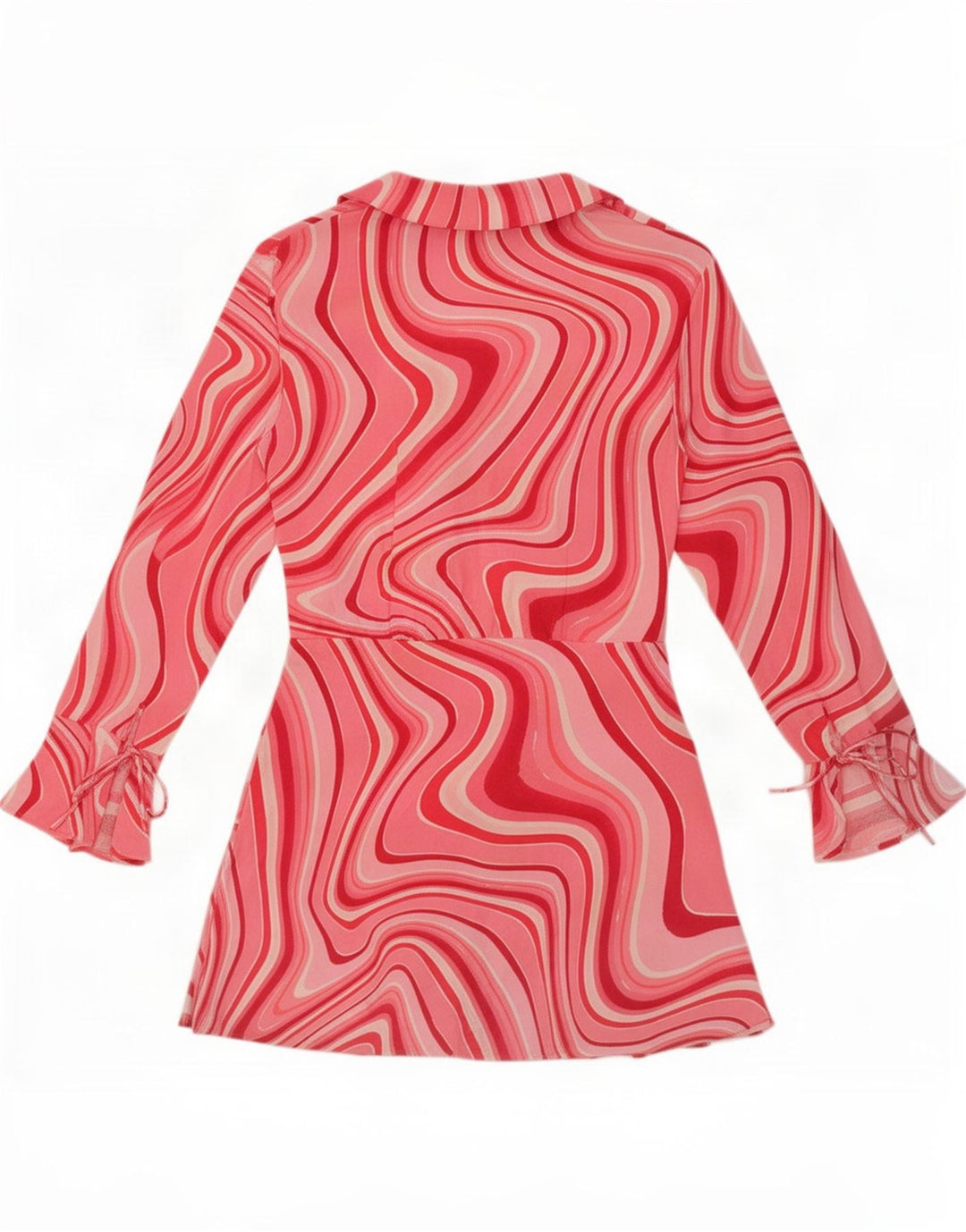 Rochie teacă cu model abstract decupat Zara UK 12 Roz mediu