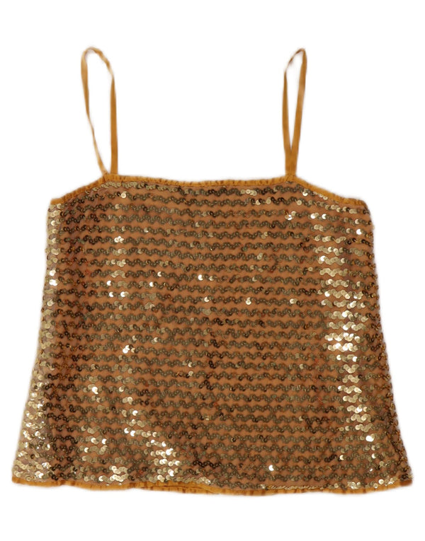 Top cu paiete vintage pentru femei IT 42 Medium Gold