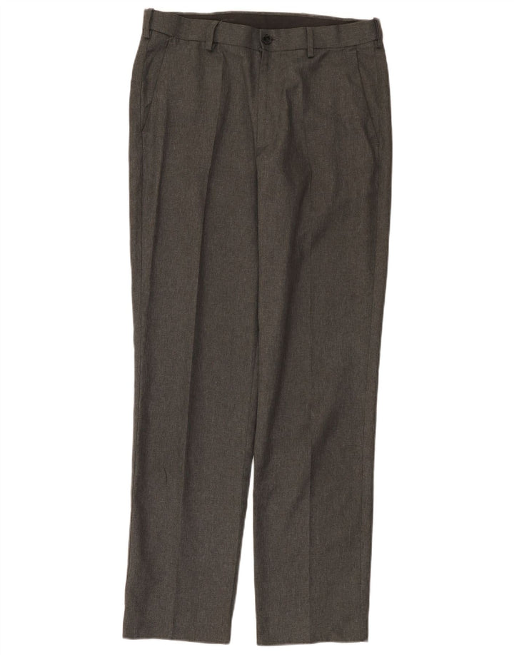 Marks & Spencer Pantaloni chino pentru bărbați, drepti, cu ajustare normală, L32 L31, gri