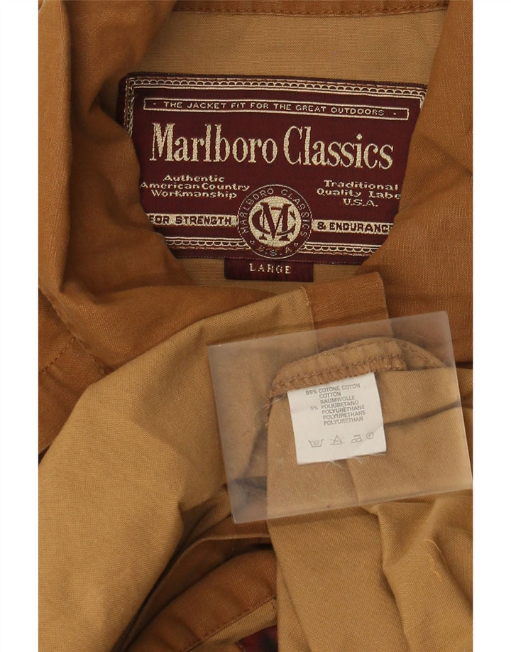 Trench pentru bărbați Marlboro Classics UK 40, mare, maro, bumbac