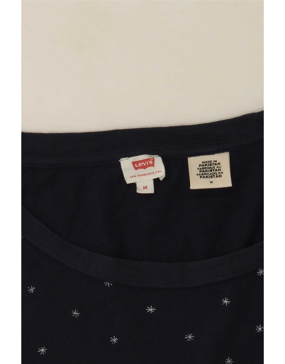 Tricou pentru femei Levi's Top UK 14 Medium Bleumarin pete