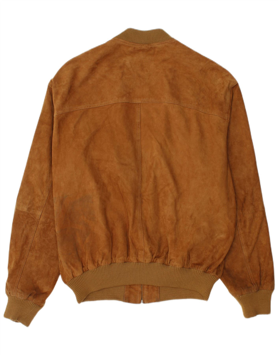 Jachetă Bomber Vintage pentru bărbați din piele intoarsa IT 54 2XL din piele maro
