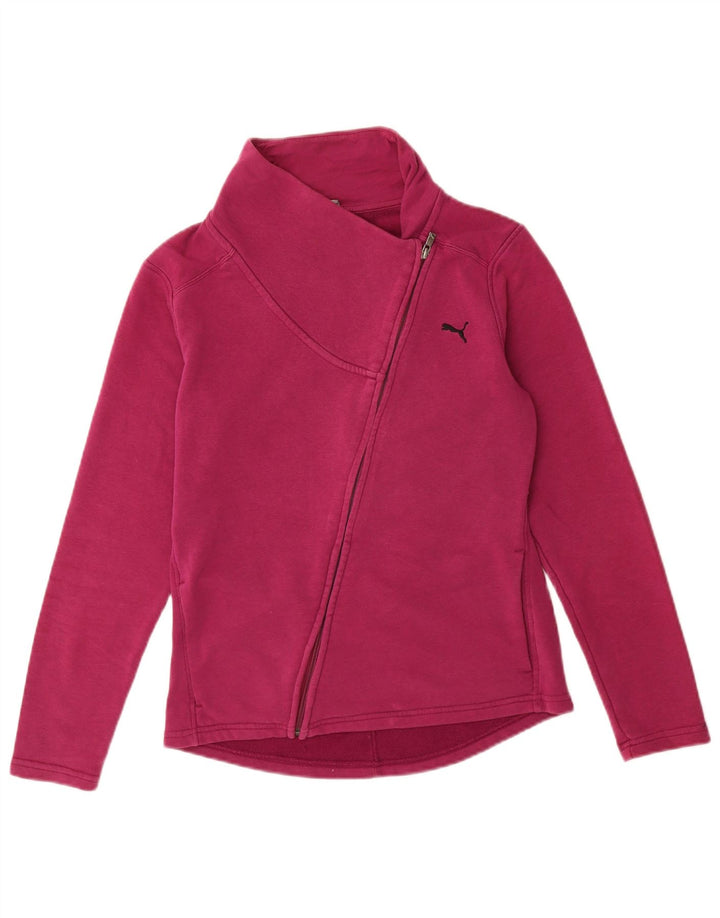 Jachetă de trening Puma pentru femei UK 12, bumbac roz mediu