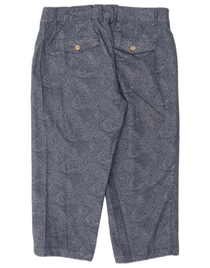 DOCKERS Pantaloni Capri pentru femei US 10 Large W30 L20 Bleumarin Paisley